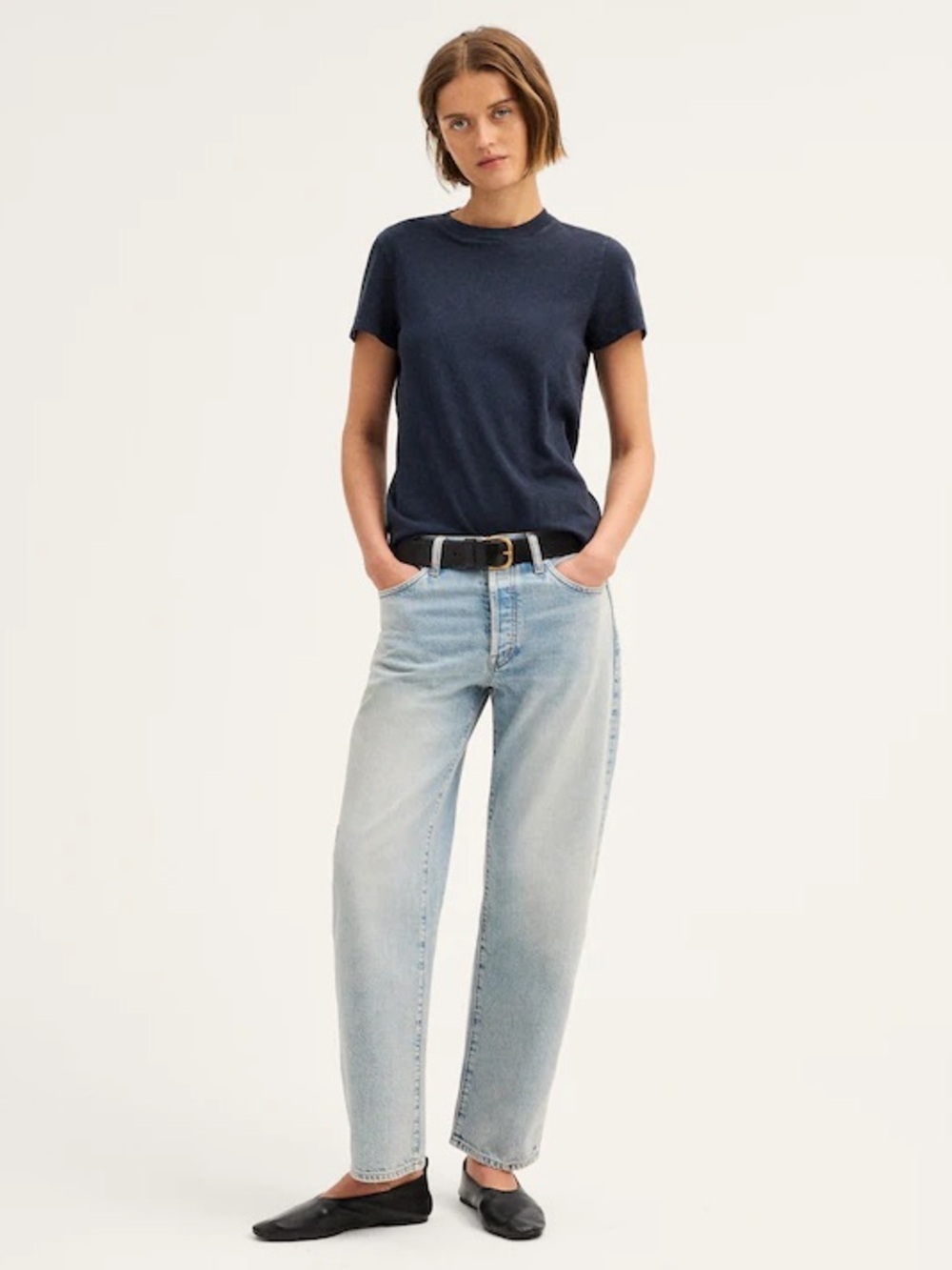 Madewell Barrel High Rise Light Wash
